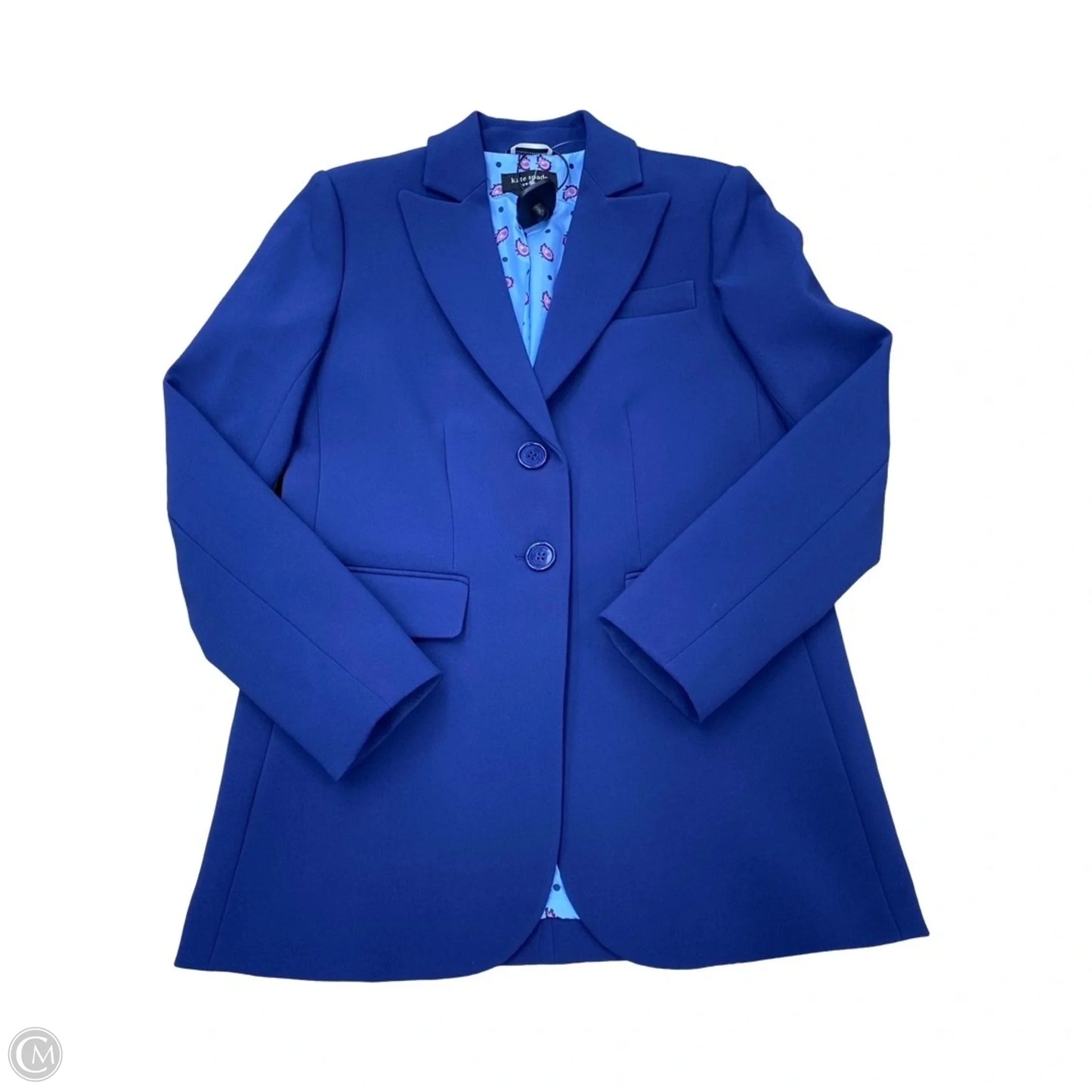 Blazer Designer By Kate Spade In Blue, Size: Xs