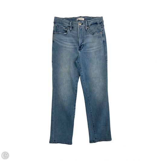 Jeans Straight By Good American In Blue Denim, Size: 6