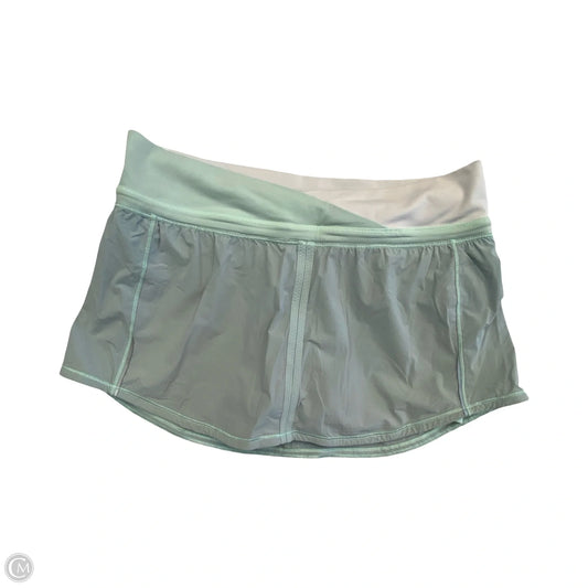 Athletic Skirt By Lululemon In Teal, Size: 8