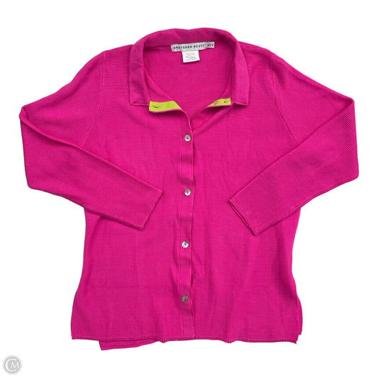 Sweater Cardigan By Gretchen Scott In Pink, Size: Xl