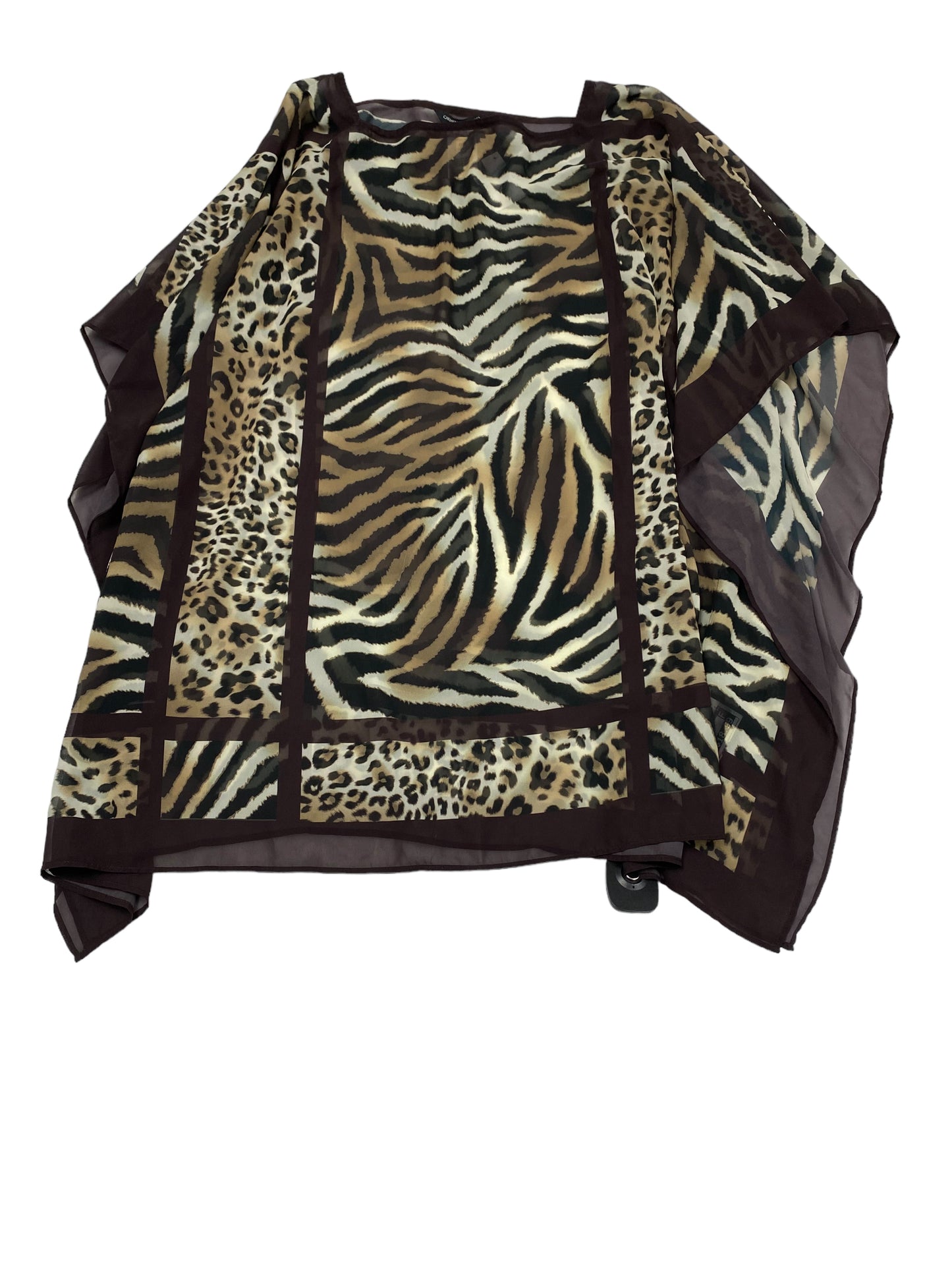 Animal Print Swimwear Cover-up Carmen Marc Valvo, Size Xs