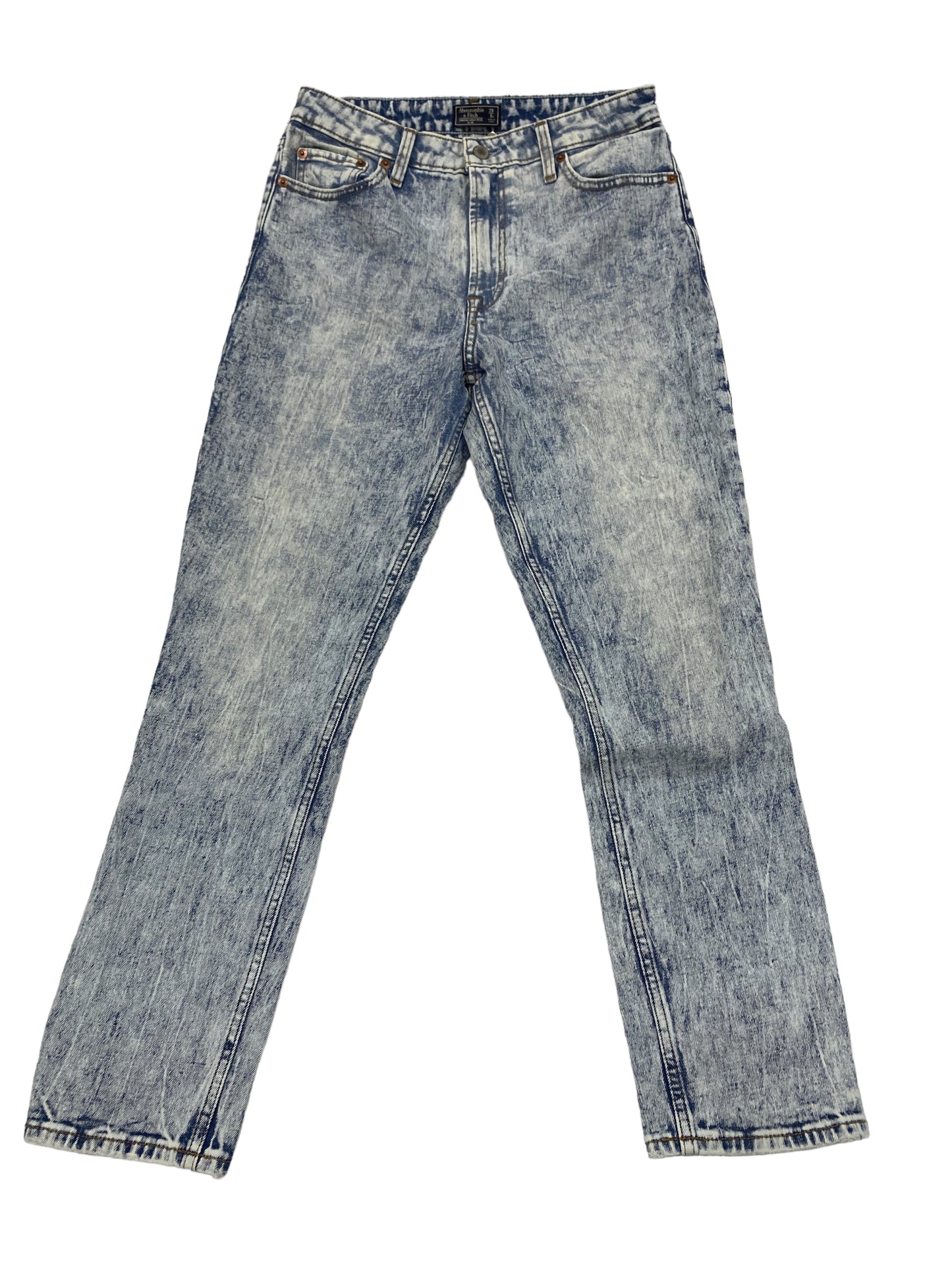 Blue Denim Jeans Straight Abercrombie And Fitch, Size 29