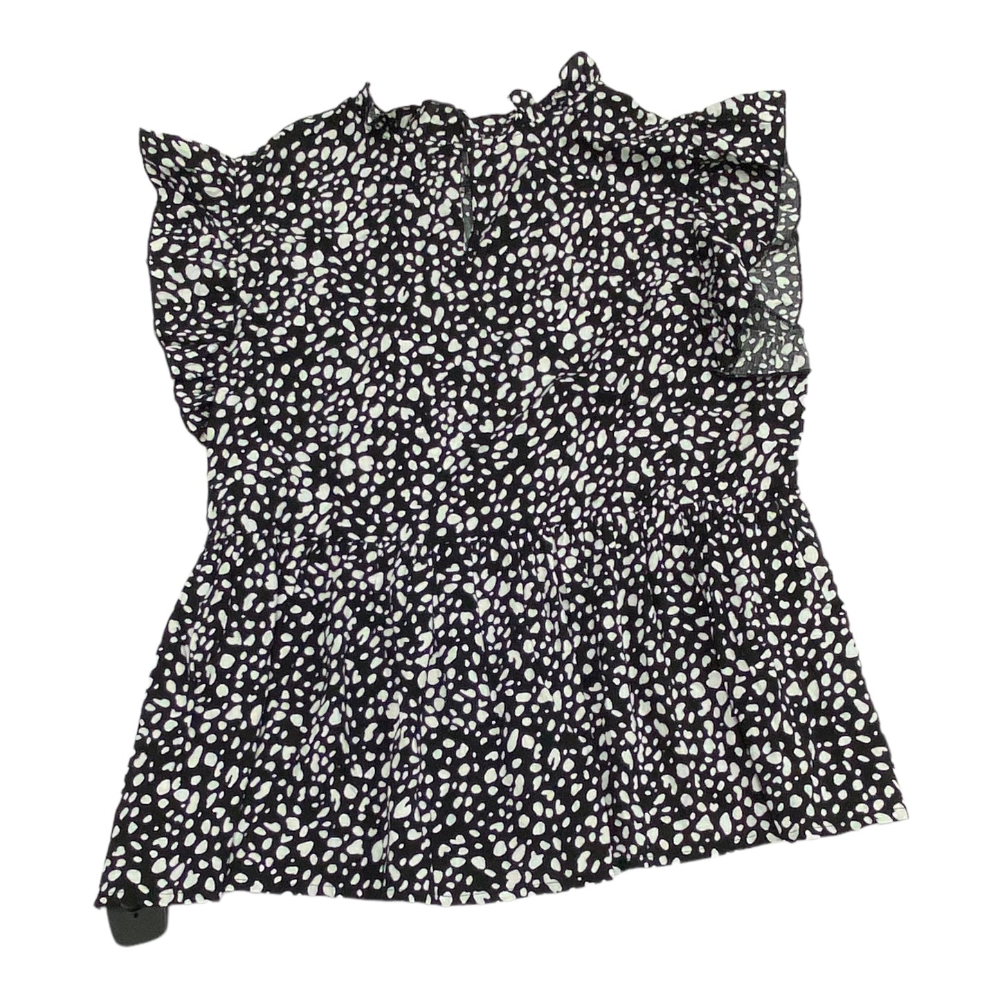 Black & White Top Sleeveless Coco And Carmen, Size L