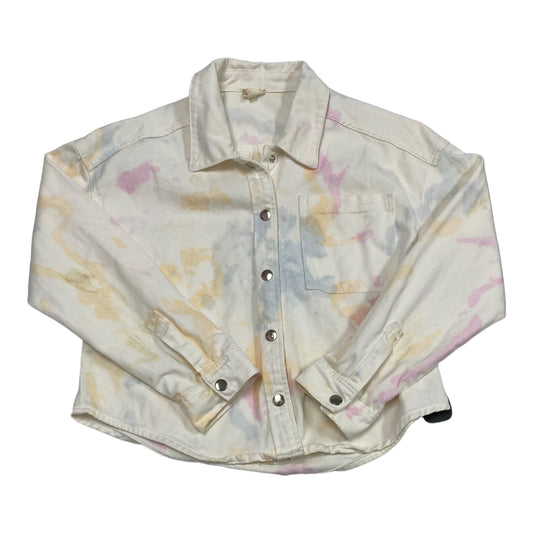 Tie Dye Print Blazer Hem & Thread, Size M