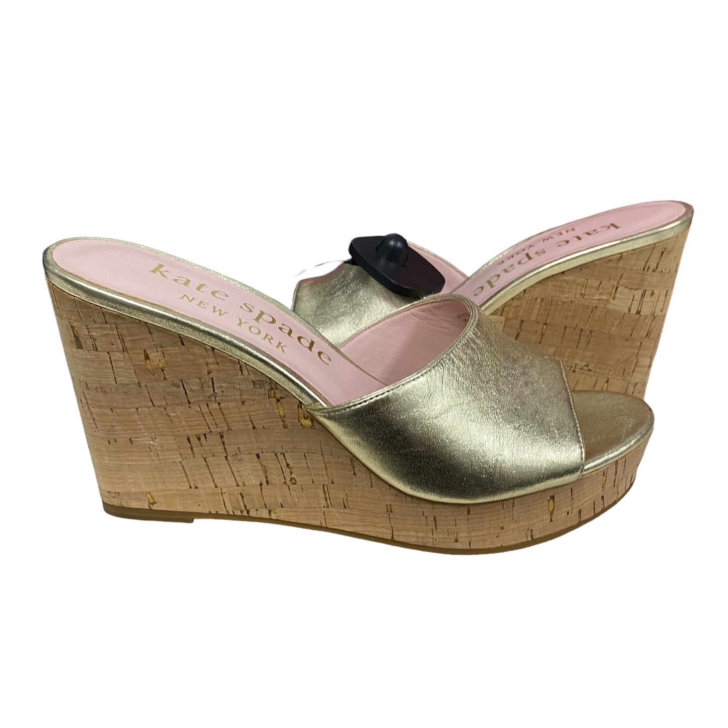 Gold Sandals Designer Kate Spade, Size 9.5