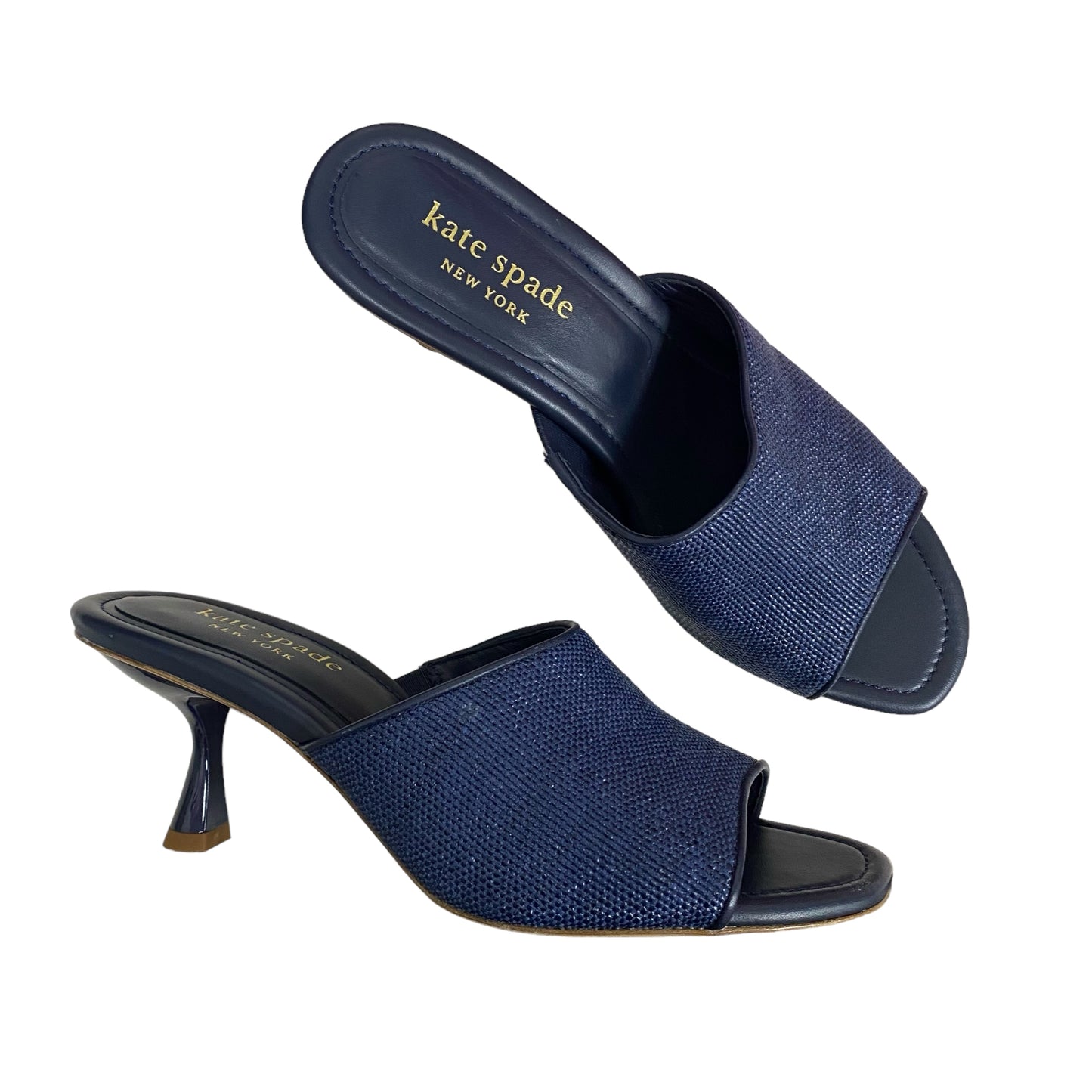 Blue Denim Sandals Designer Kate Spade, Size 8.5