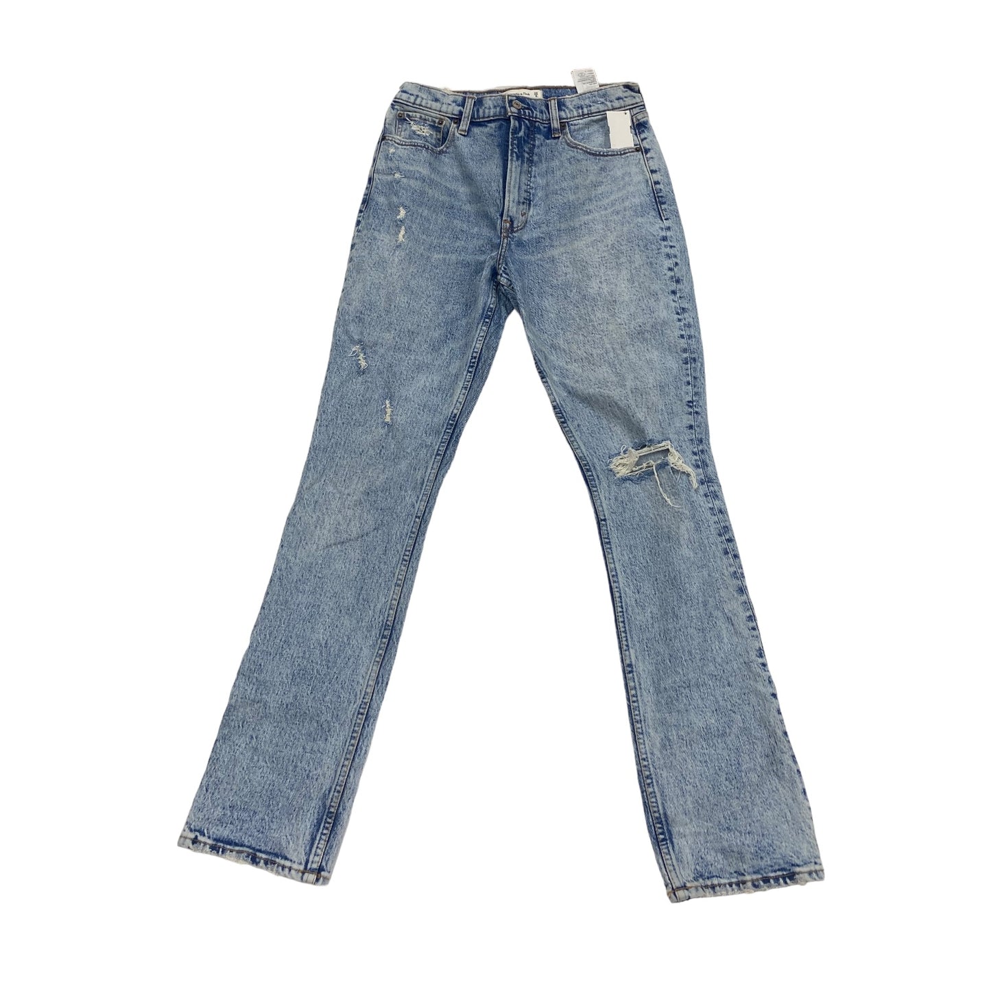 Blue Denim Jeans Straight Abercrombie And Fitch, Size 8