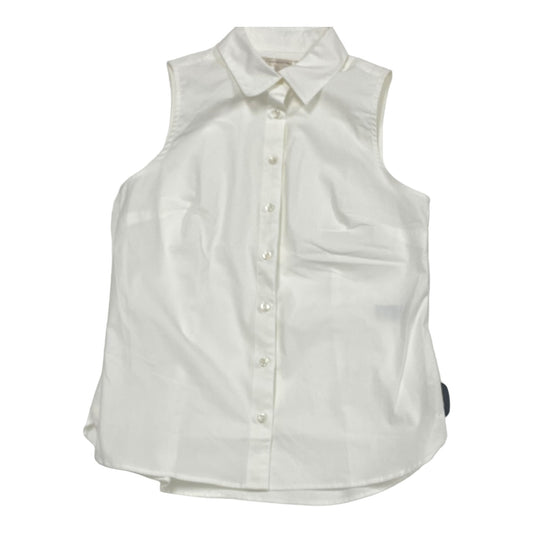 White Blouse Sleeveless Banana Republic, Size 10