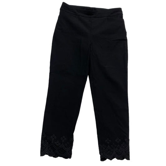 Black Pants Cropped Chicos, Size 6