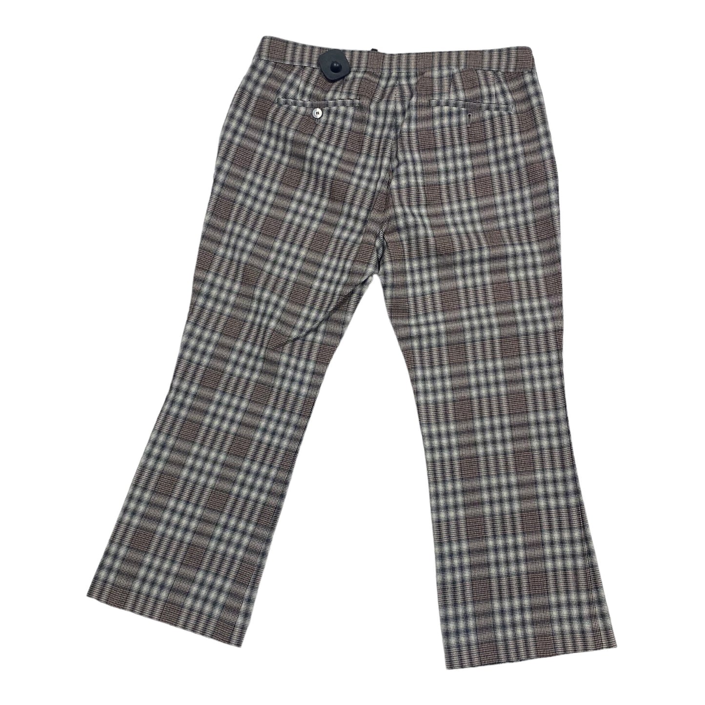 Plaid Pattern Pants Cropped Theory, Size 12