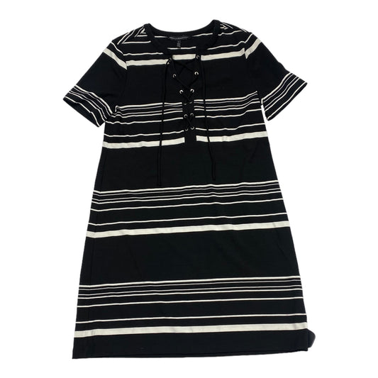 Dress Casual Midi By White House Black Market In Black & White, Size: L