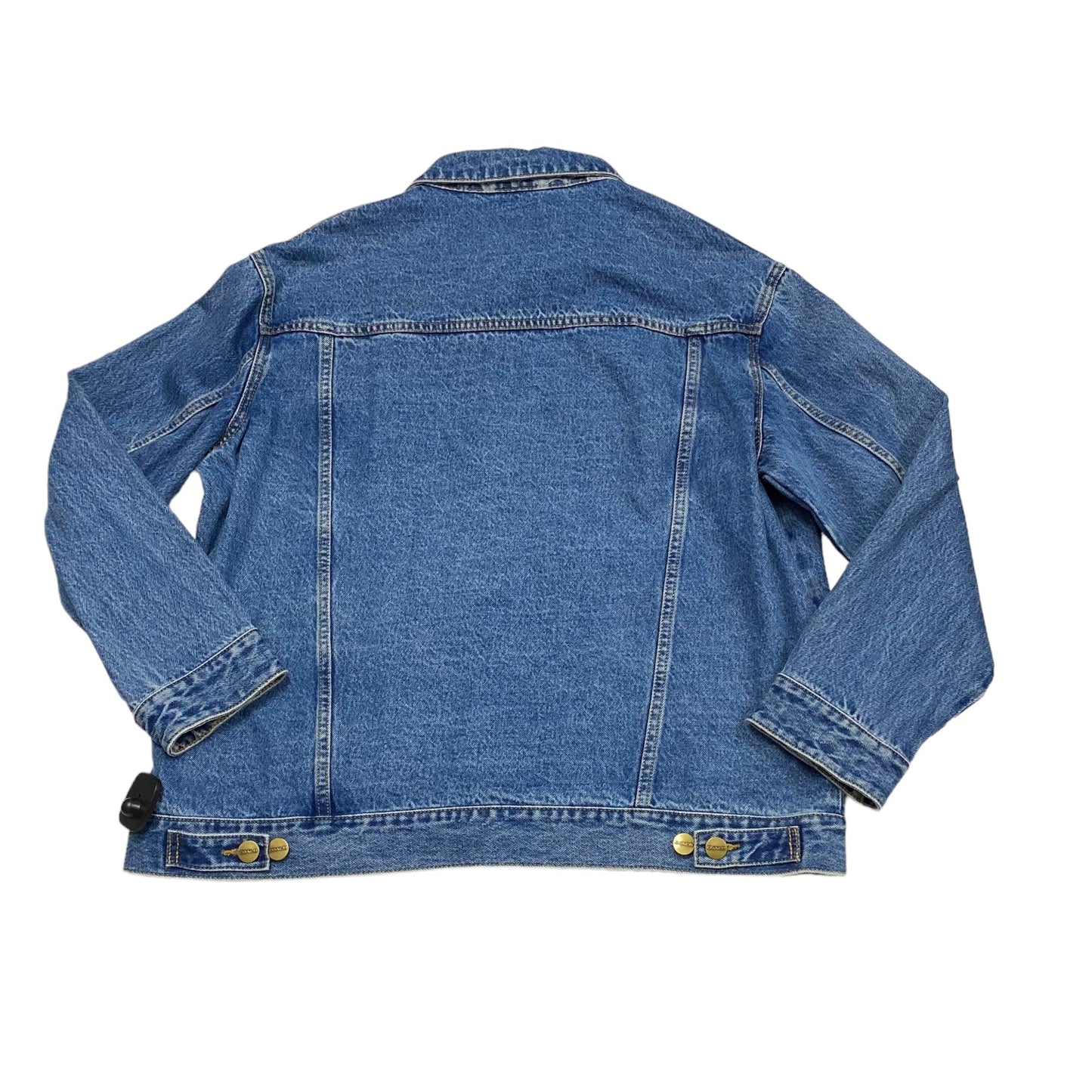 Jacket Designer By Coach In Blue Denim, Size: Xl