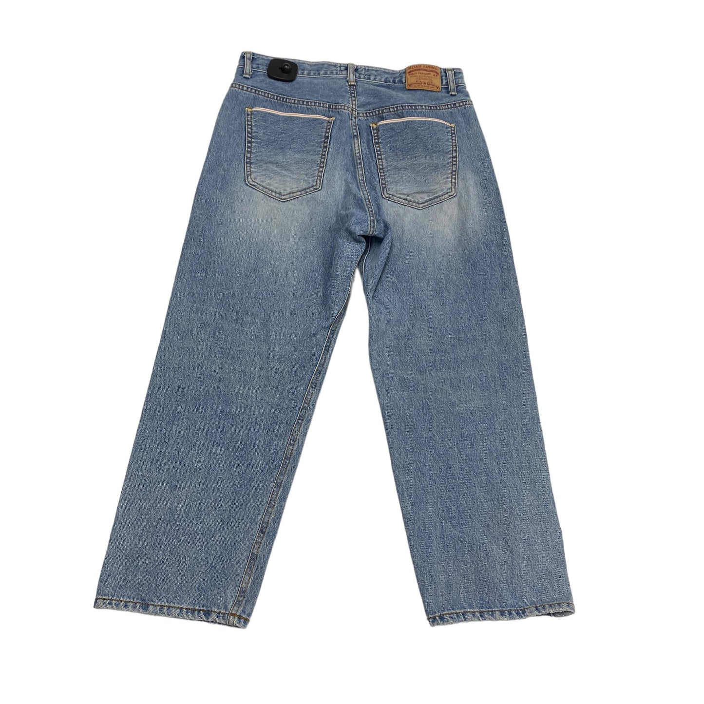 Jeans Cropped By Selvage In Blue Denim, Size: L