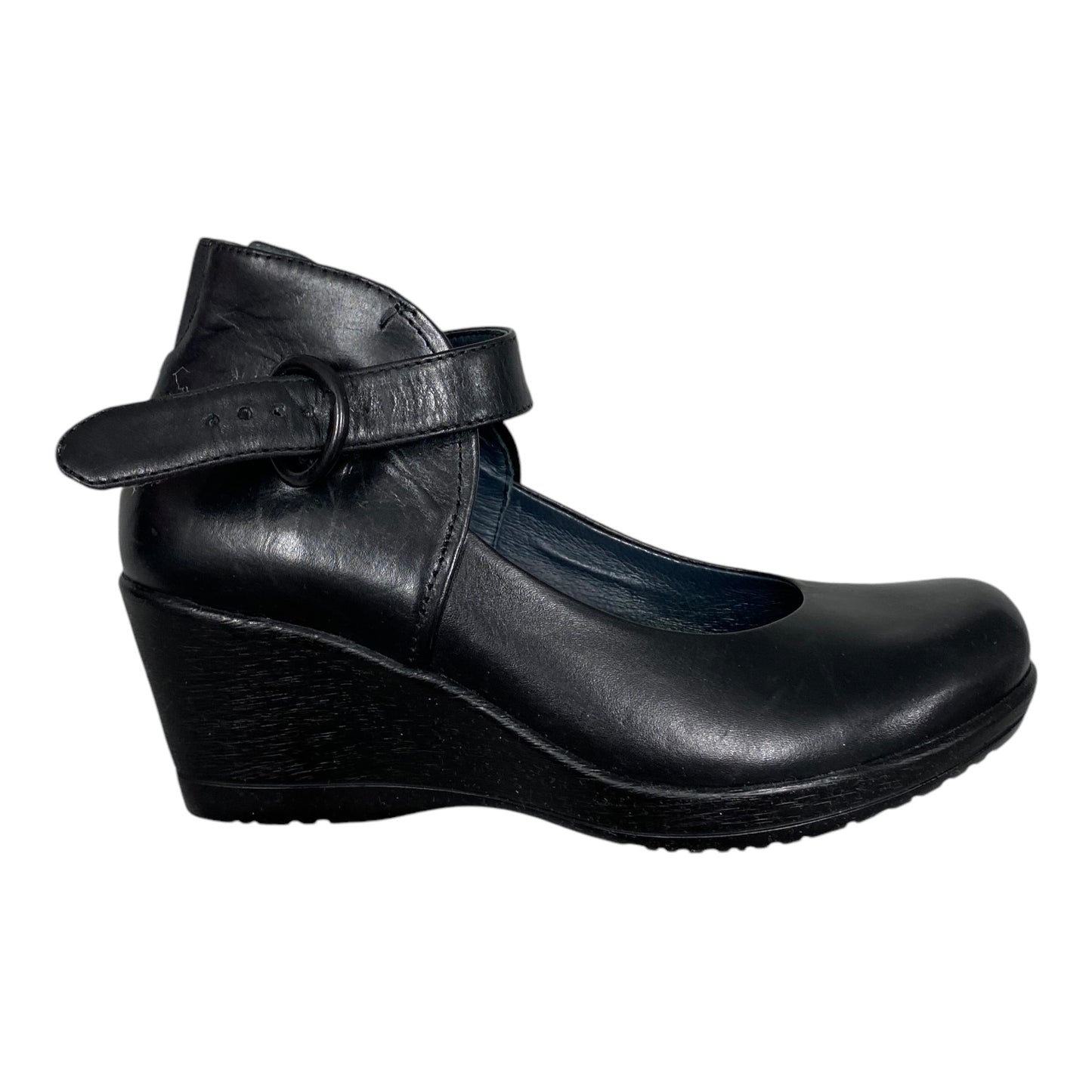 Shoes Heels Wedge By Dansko In Black, Size: 6