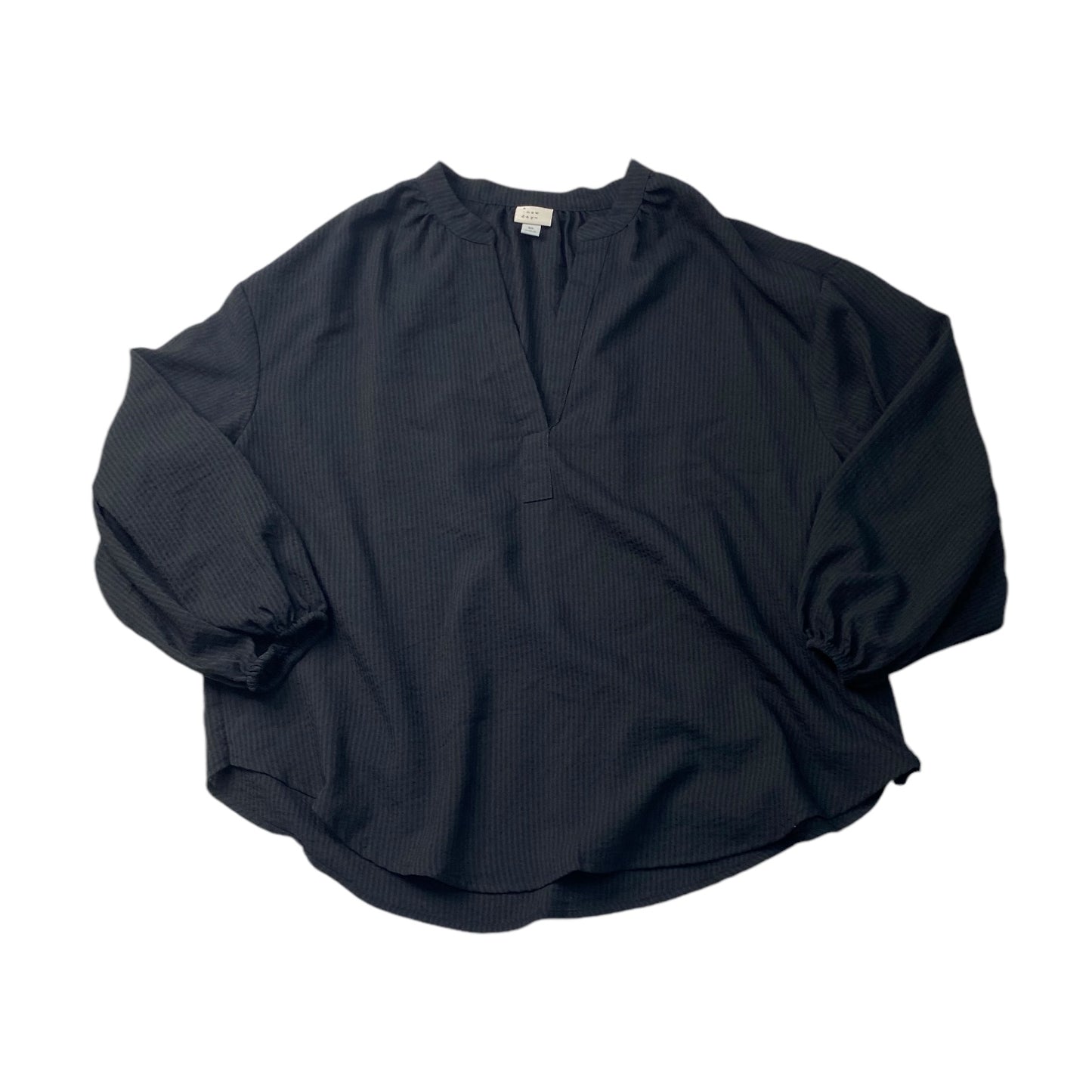 Top Long Sleeve By A New Day In Black, Size: Xl