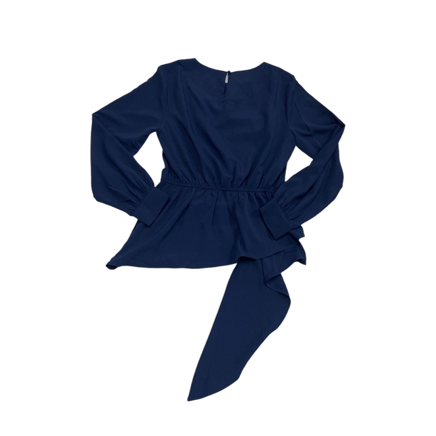 Top Long Sleeve By Gracia In Navy, Size: M