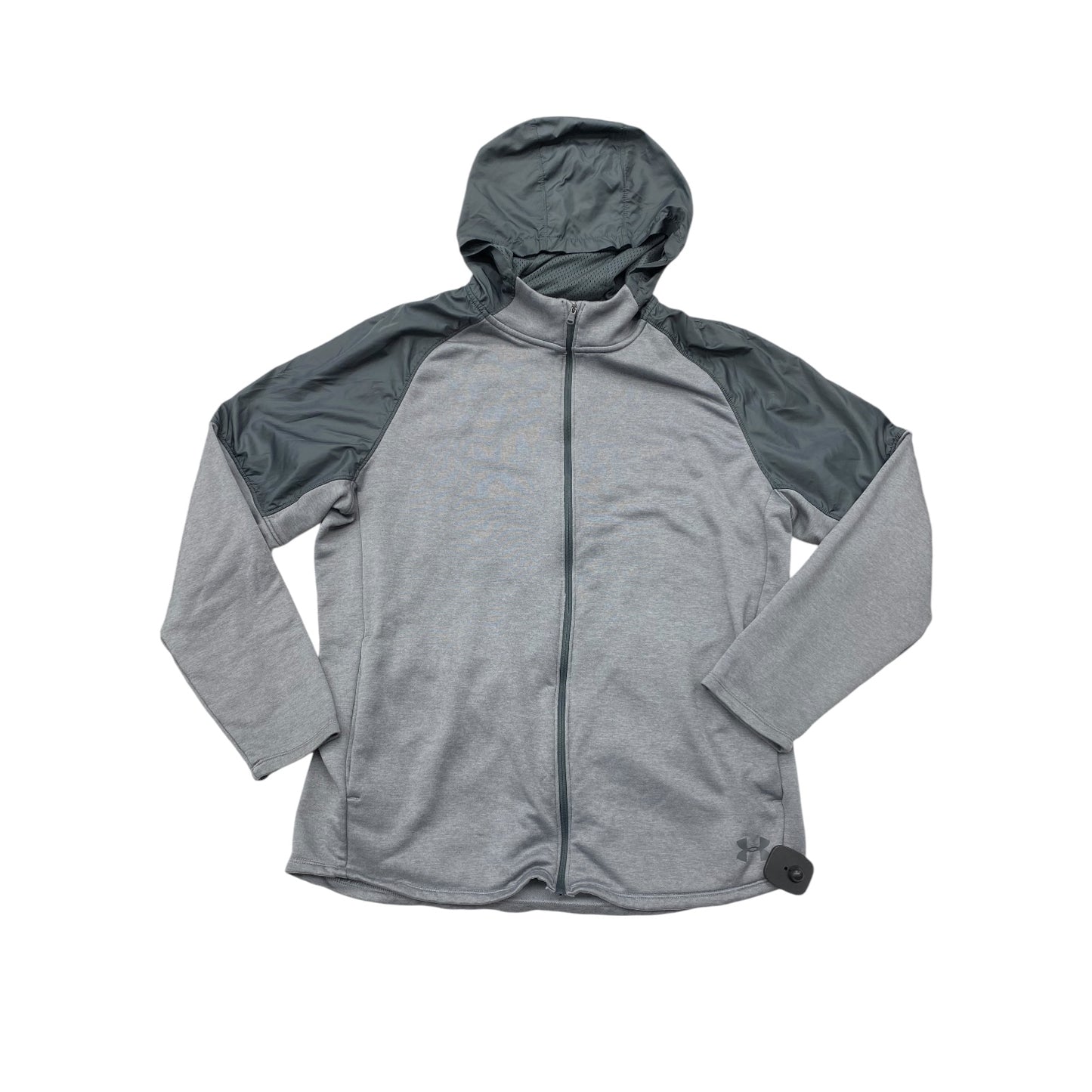 Athletic Jacket By Under Armour In Grey, Size: L