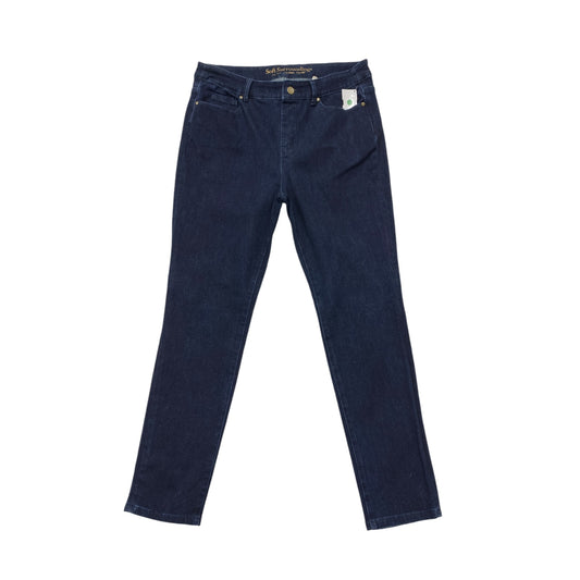 Jeans Straight By Soft Surroundings In Blue Denim, Size: M