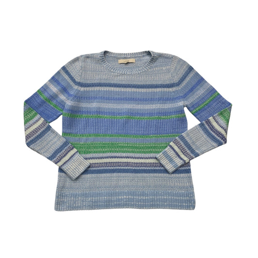 Sweater By Loft In Blue & Green, Size: L