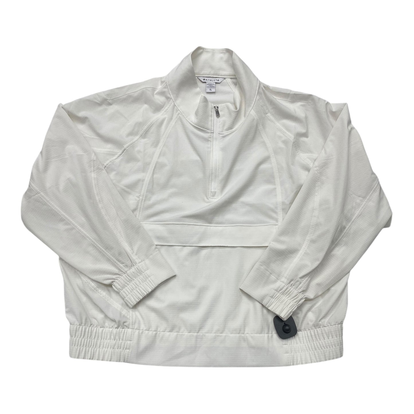 Athletic Jacket By Athleta In Cream, Size: Xl