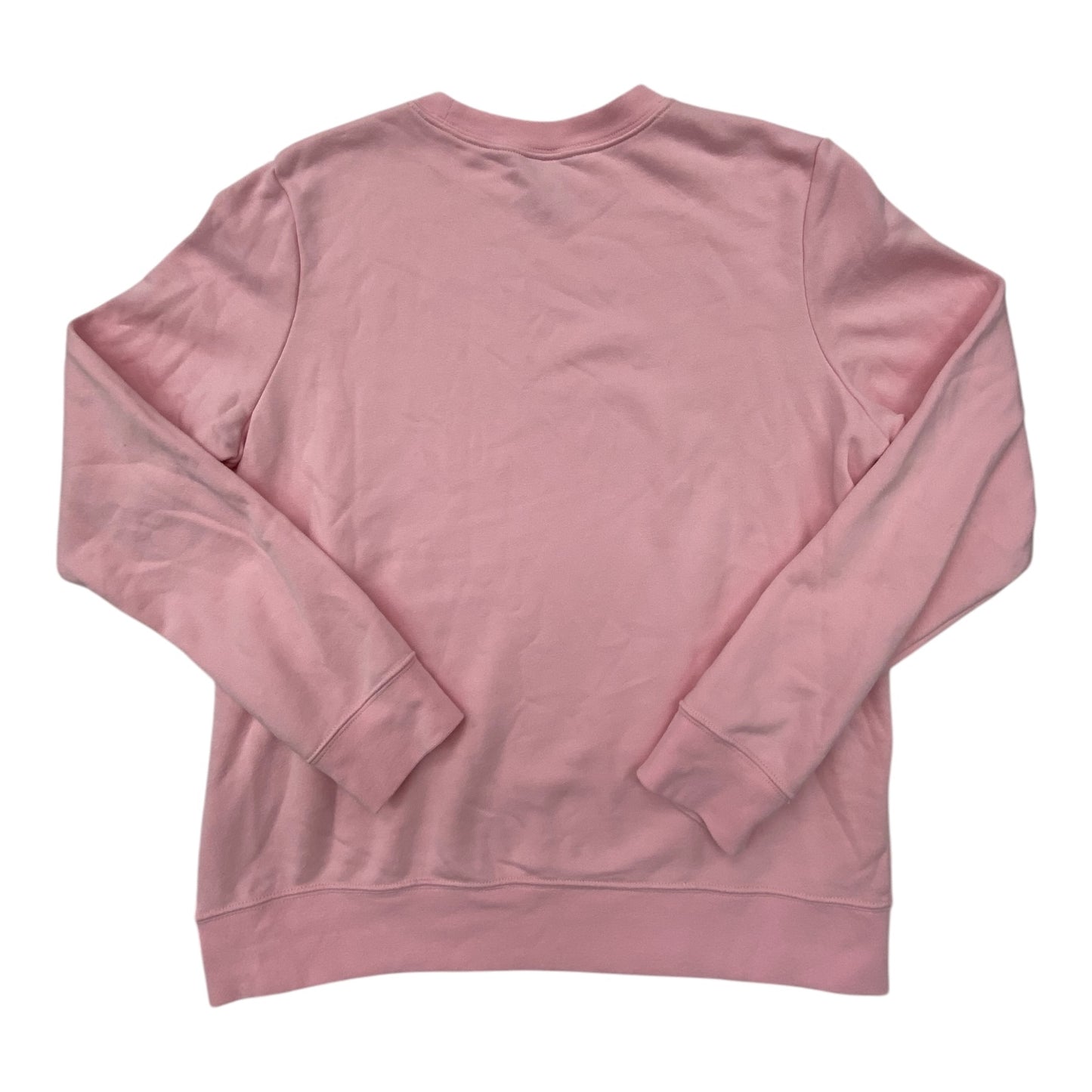 Athletic Sweatshirt Crewneck By Nike In Pink, Size: M