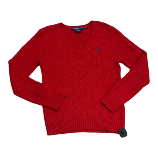 Sweater By Ralph Lauren Blue Label In Red, Size: L