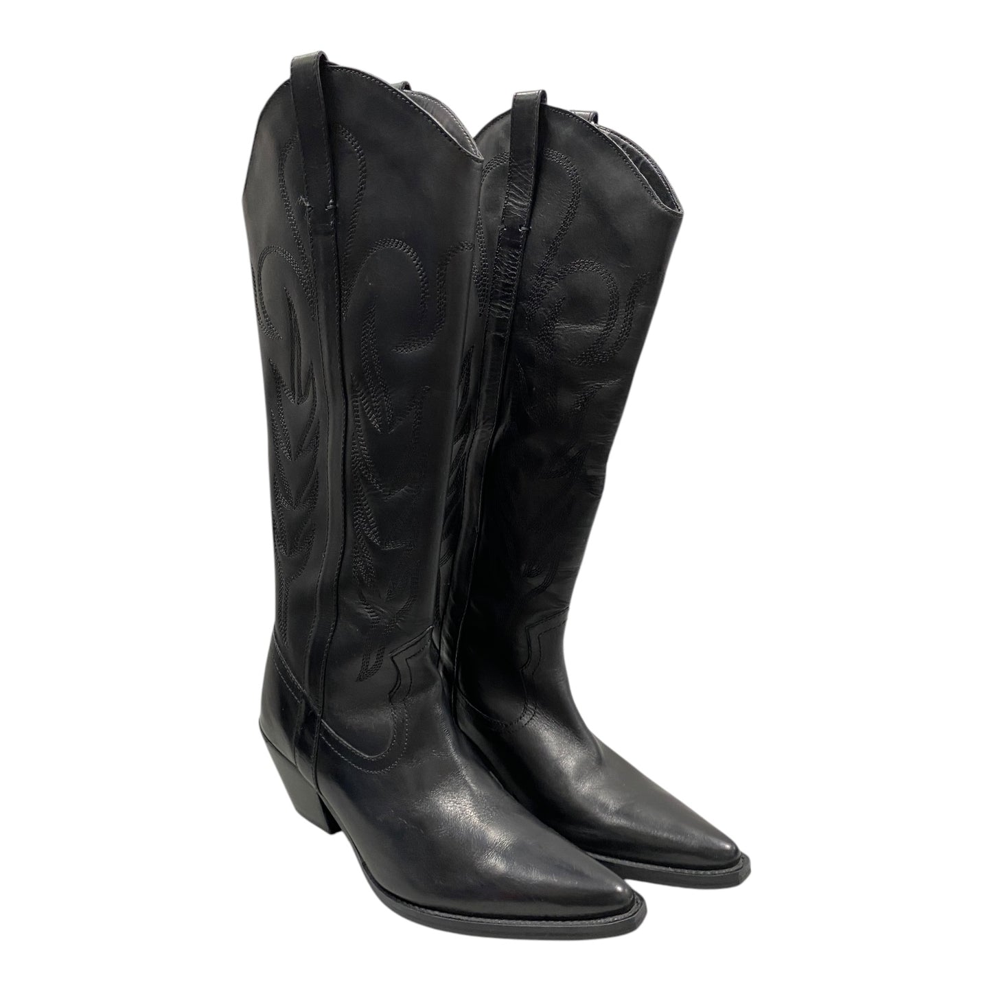 Boots Western By Zara In Black, Size: 8.5