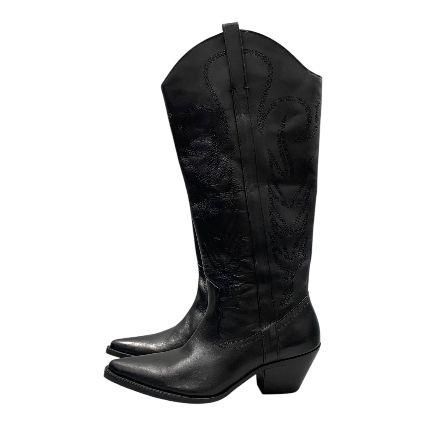 Boots Western By Zara In Black, Size: 8.5