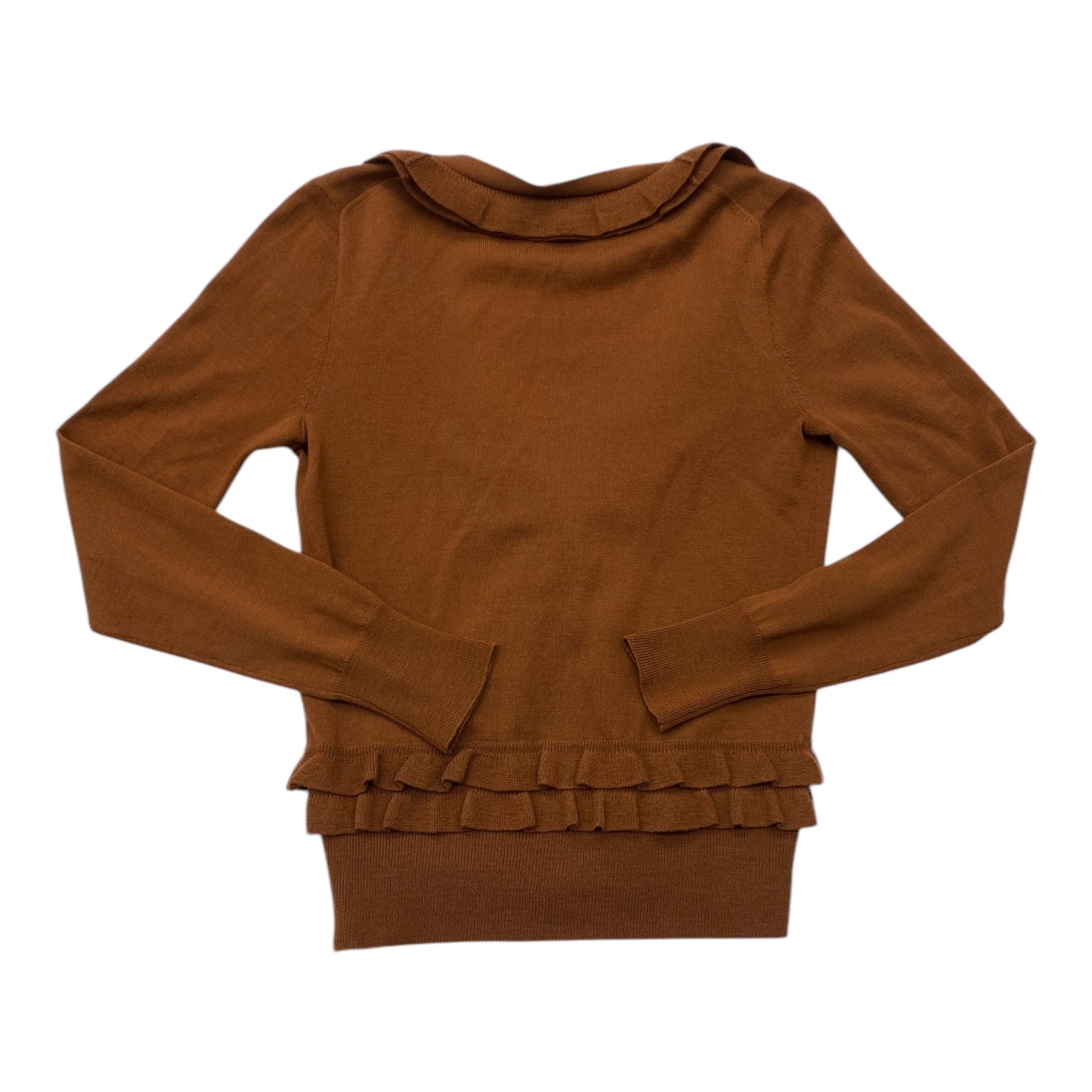 Sweater Cardigan By J. Crew In Copper, Size: Xs