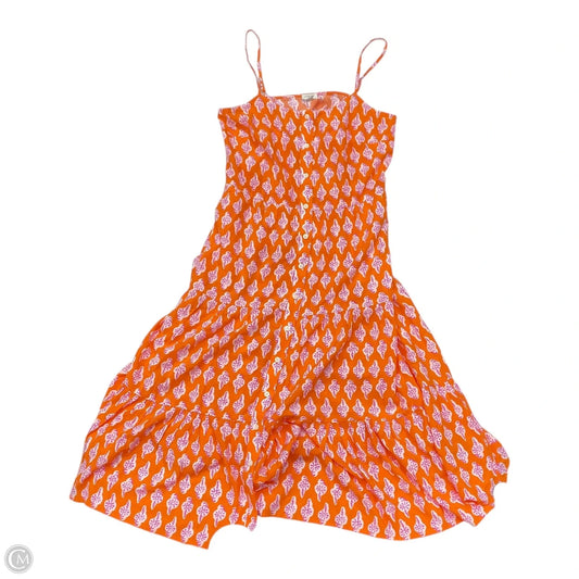 Dress Casual Maxi By J. Crew In Orange & Pink, Size: 6