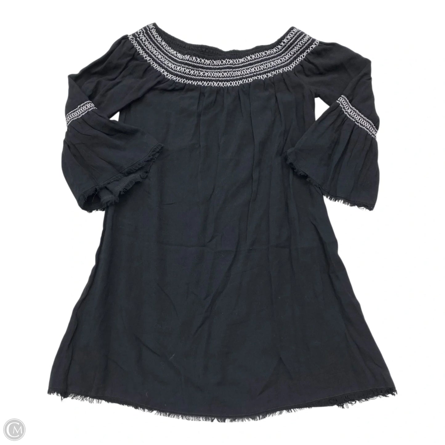 Tunic Long Sleeve By Braeve In Black & White, Size: S