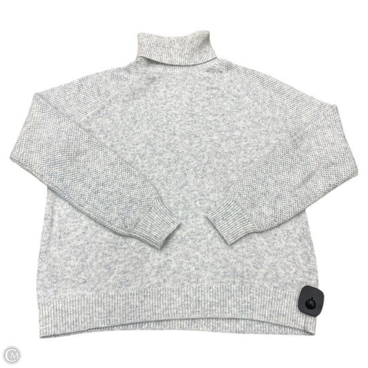 Sweater By Loft In Blue & White, Size: M