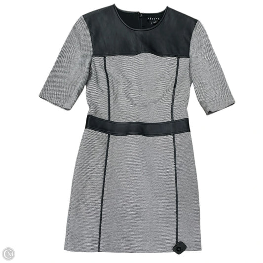 Dress Party Short By Theory In Black & Grey, Size: 2