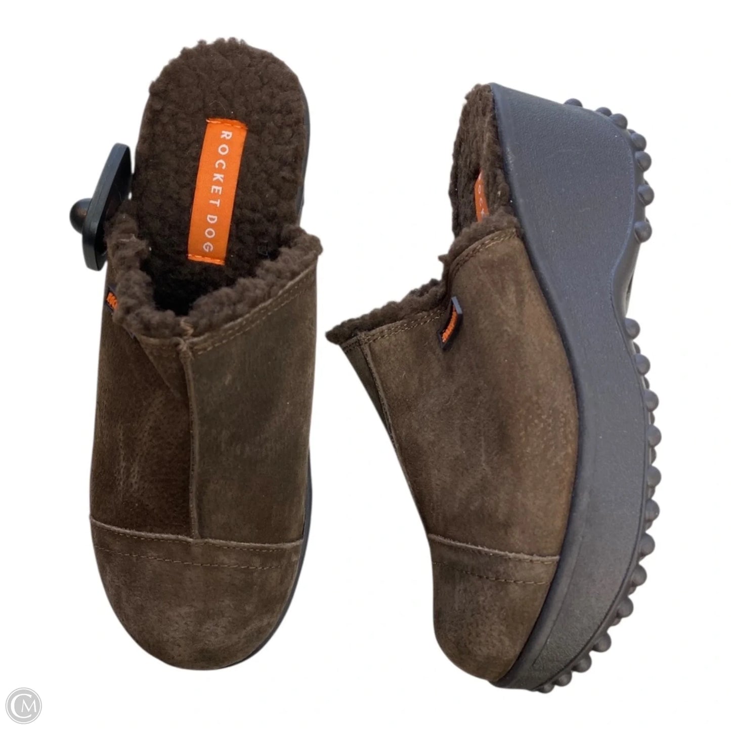 Shoes Heels Wedge By Rocket Dogs In Brown, Size: 7.5