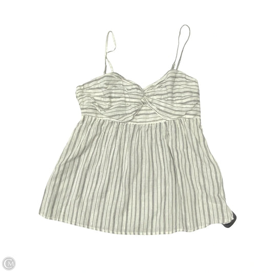 Top Sleeveless By Banana Republic In Black & White, Size: S
