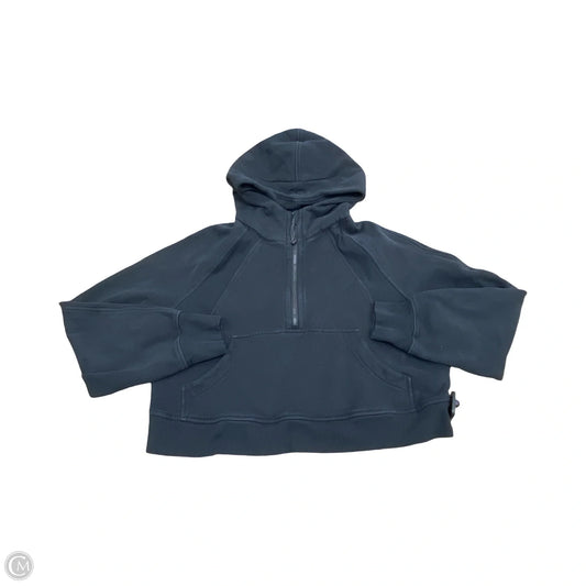 Athletic Sweatshirt Hoodie By Lululemon In Black, Size: M