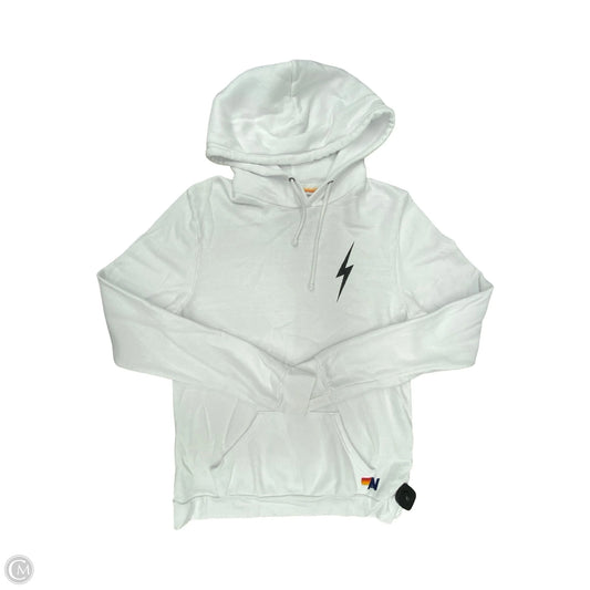 Sweatshirt Hoodie By Aviator Nation In White, Size: L