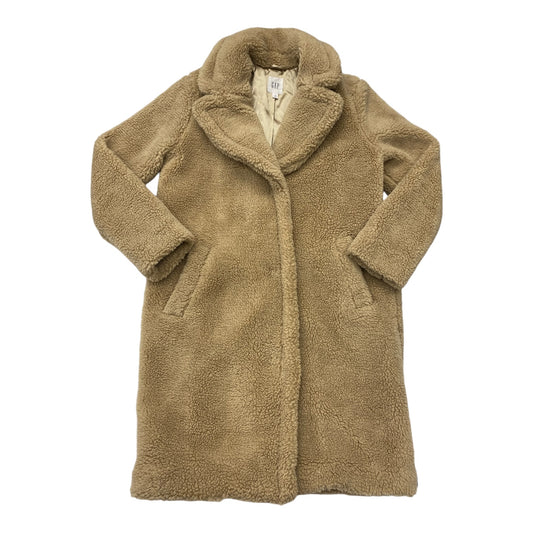 Coat Faux Fur & Sherpa By Gap In Beige, Size: M