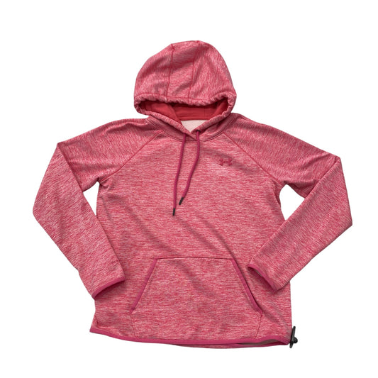 Athletic Sweatshirt Hoodie By Under Armour In Pink, Size: M