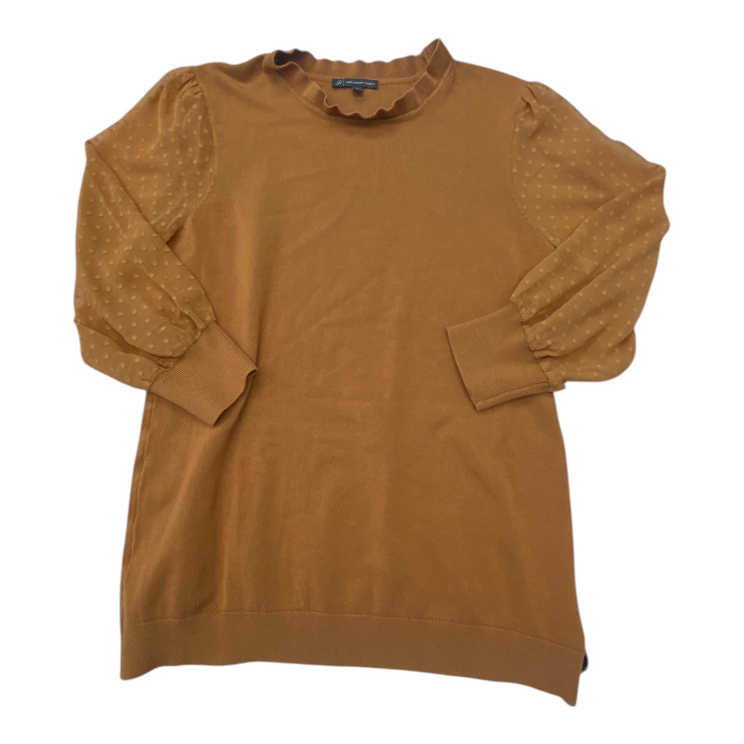 Sweater By Adrianna Papell In Gold, Size: M