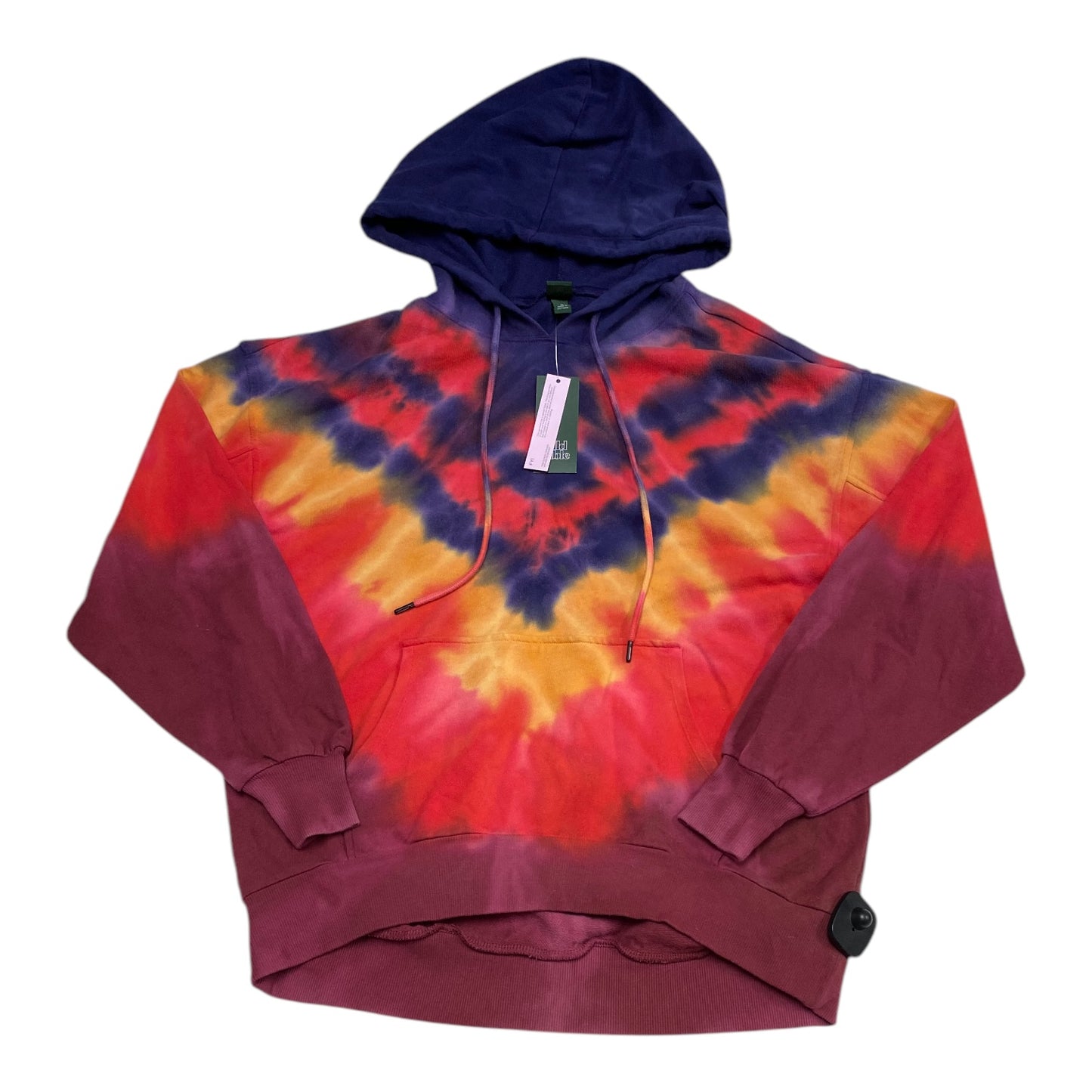 Sweatshirt Hoodie By Wild Fable In Tie Dye Print, Size: M