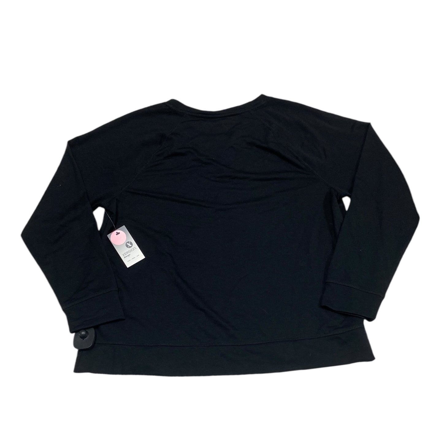 Athletic Top Long Sleeve Crewneck By Xersion In Black, Size: L