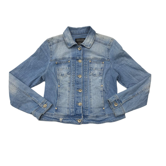 Jacket Denim By Live A Little In Blue Denim, Size: M