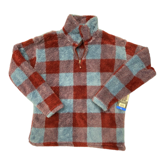 Sweater By Eddie Bauer In Blue & Red, Size: L