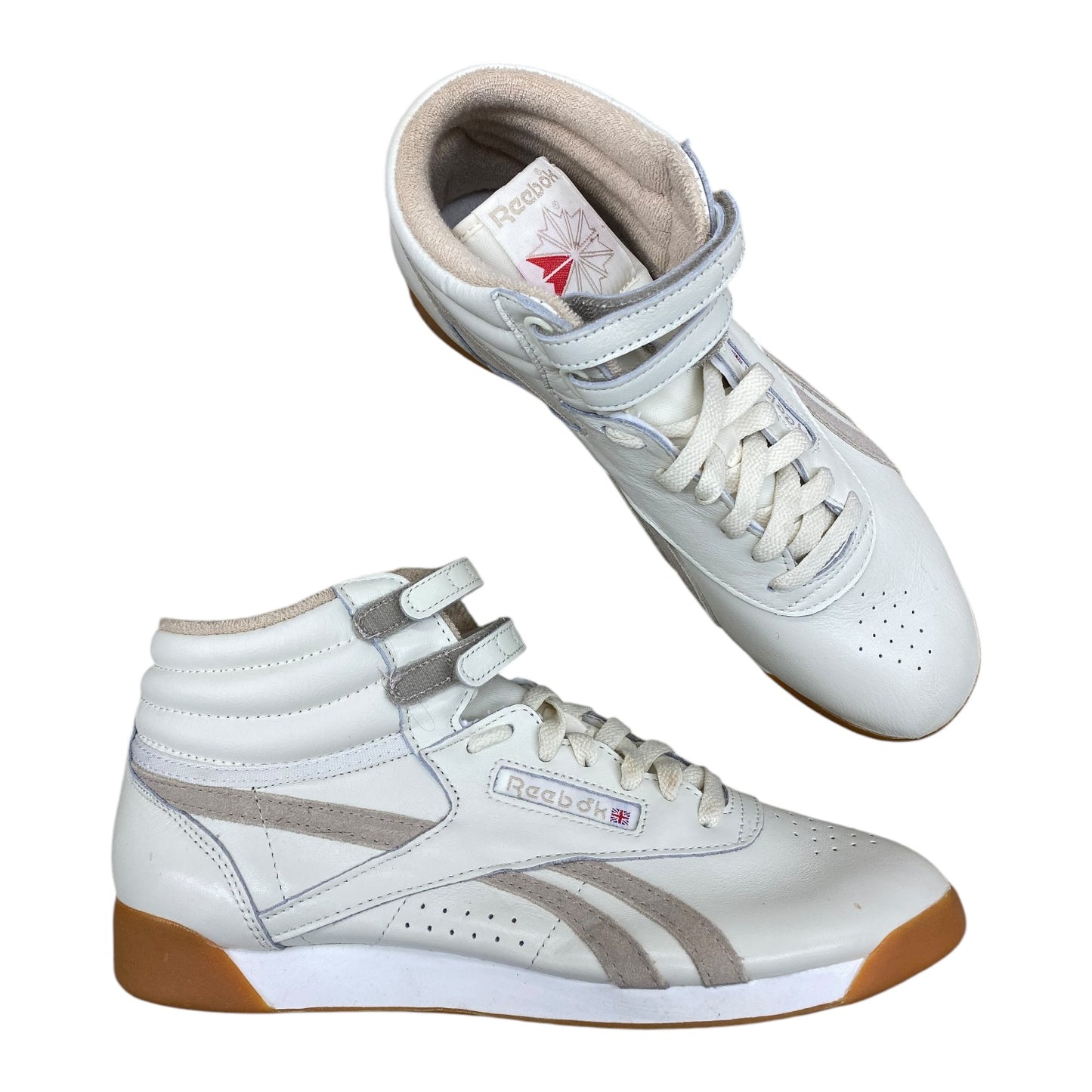 Shoes Athletic By Reebok In Ivory, Size: 11