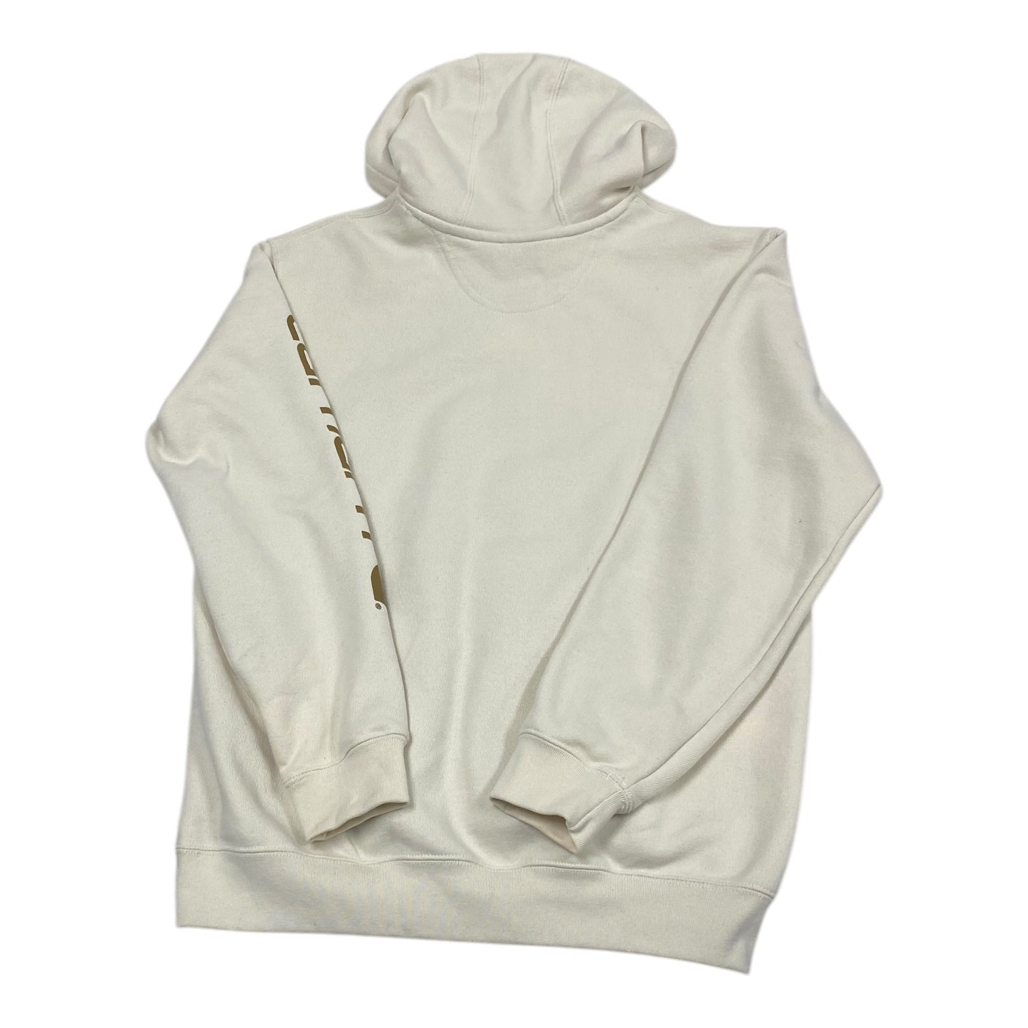 Sweatshirt Hoodie By Carhartt In Cream, Size: M