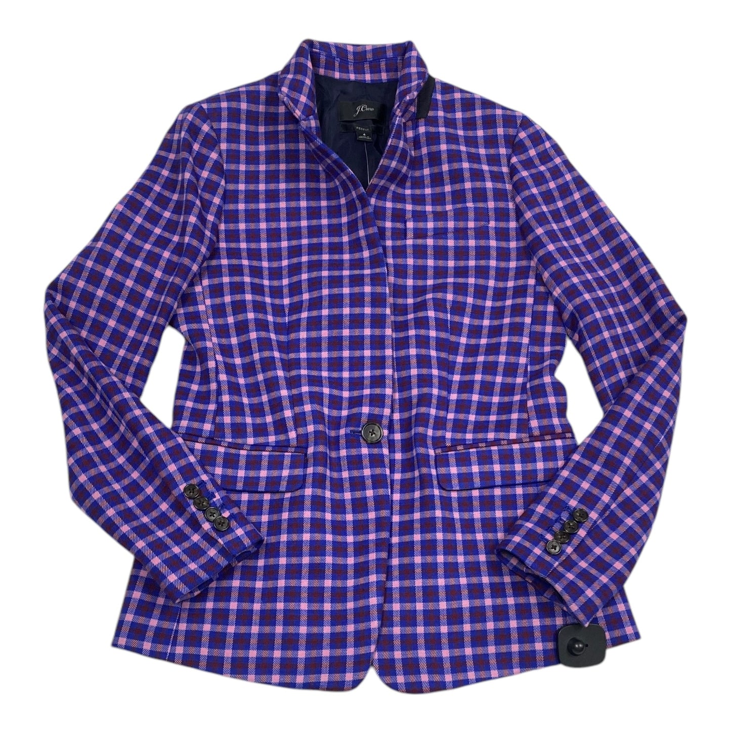 Blazer By J. Crew In Checkered Pattern, Size: S