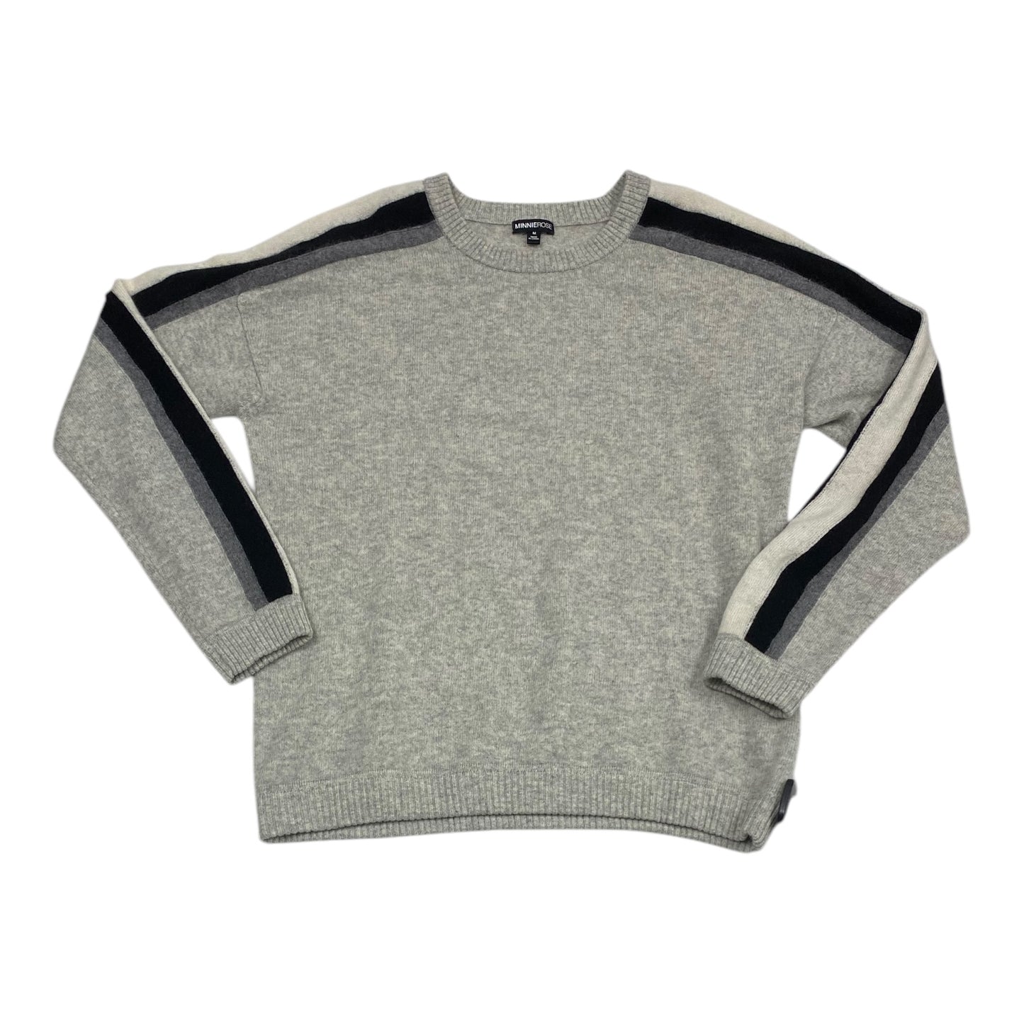 Sweater Designer By MINNIE ROSE CASHMERE In Grey, Size: M