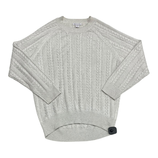 Sweater By Athleta In Silver & White, Size: M