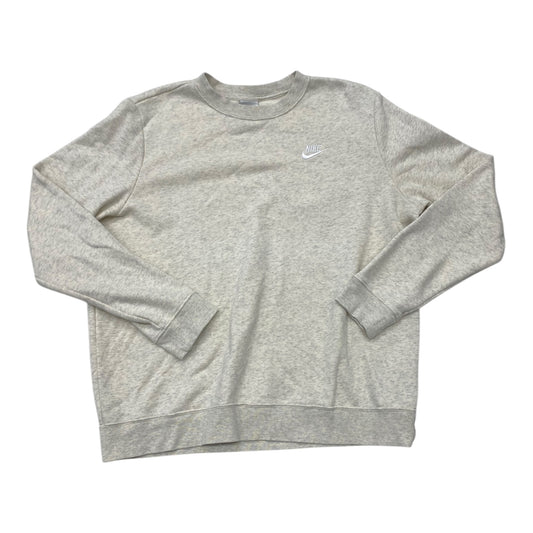 Sweatshirt Crewneck By Nike In Beige, Size: L